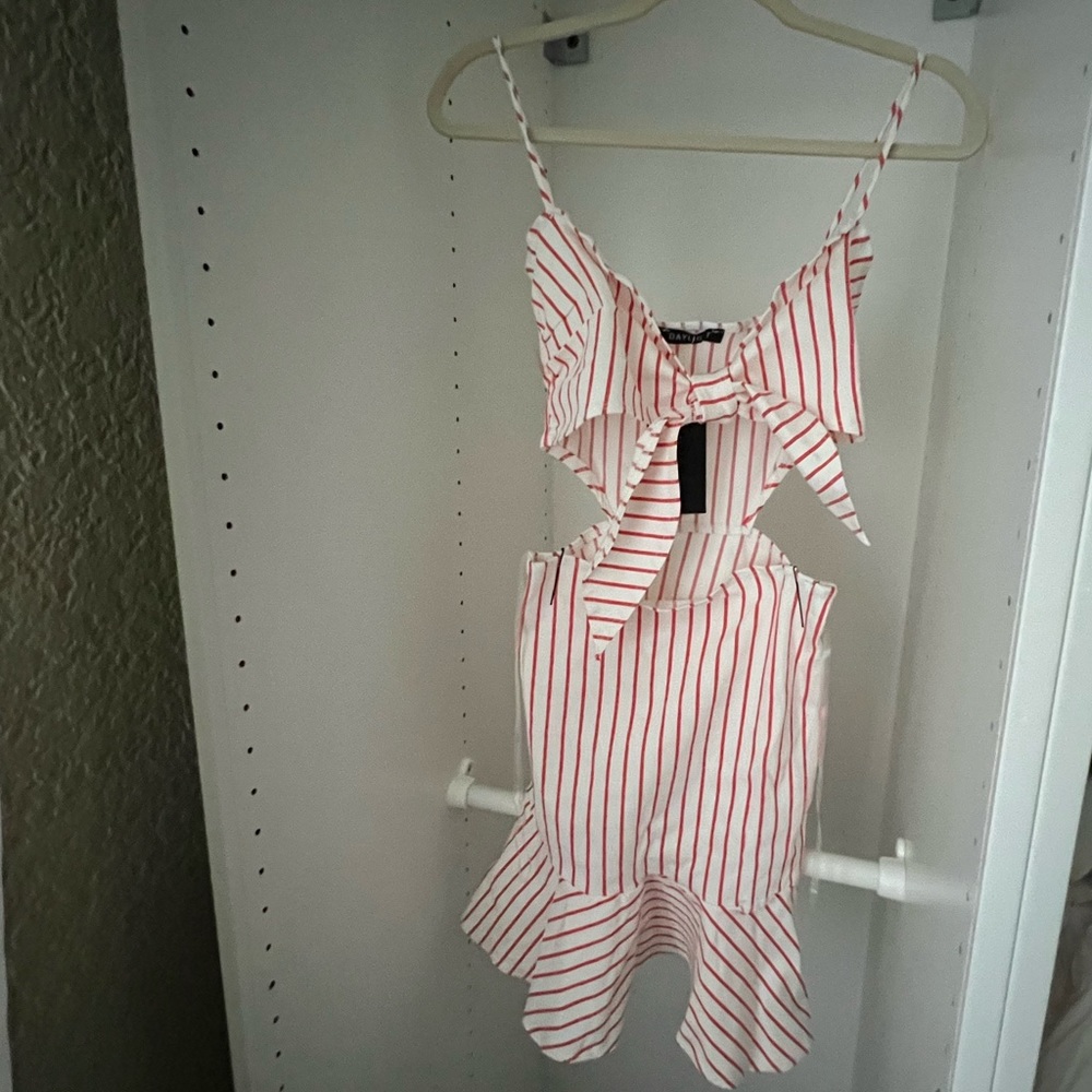 Stripped mini dress